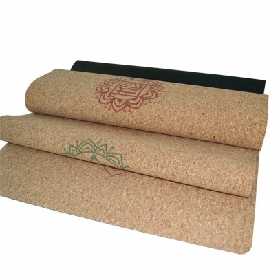 natural rubber cork yoga mat